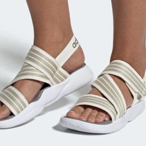 add on $33 Adidas 90s sandals white beige - add on $33